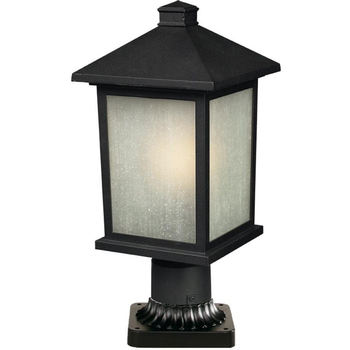 Holbrook Black Outdoor Pier Mounted Fixture | theLightShop