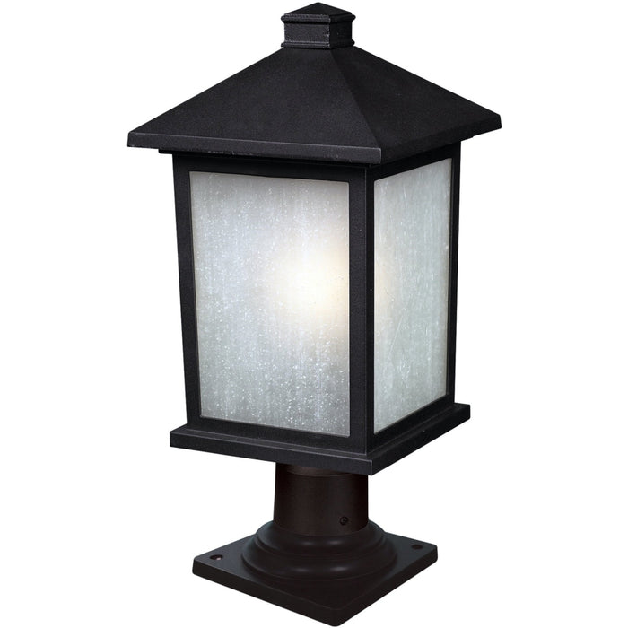 Holbrook Black Outdoor Pier Mounted Fixture | theLightShop