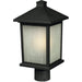 Holbrook Black Outdoor Post Mount Fixture | theLightShop