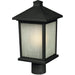 Holbrook Black Outdoor Post Mount Fixture | theLightShop