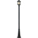 Holbrook Black Outdoor Post Mounted Fixture - Outdoor Post Mounted Fixture
