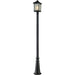 Holbrook Black Outdoor Post Mounted Fixture - Outdoor Post Mounted Fixture