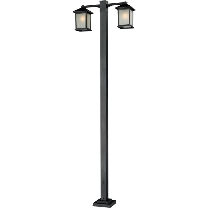 Holbrook Black Outdoor Post Mounted Fixture | theLightShop