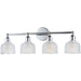 Hollow Polished Chrome Bath Vanity - Bath Vanity