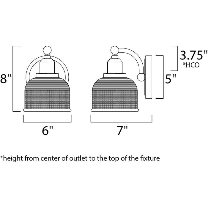 Hollow Polished Chrome Wall Sconce - Wall Sconce