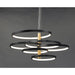 Hoopla Black / Gold LED Multi-Light Pendant - Pendants