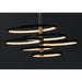 Hoopla Black / Gold LED Multi-Light Pendant - Pendants