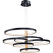 Hoopla Black / Gold LED Multi-Light Pendant - Pendants