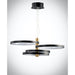 Hoopla Black / Gold LED Multi-Light Pendant - Pendants