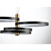 Hoopla Black / Gold LED Multi-Light Pendant - Pendants