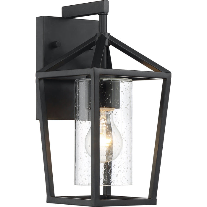 Hopewell Matte Black Outdoor Wall Lantern - Outdoor Wall Lantern