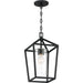 Hopewell Matte Black Outdoor Wall Lantern - Outdoor Wall Lantern