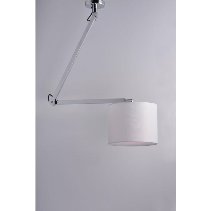 Hotel Polished Chrome LED Single Pendant - Pendants