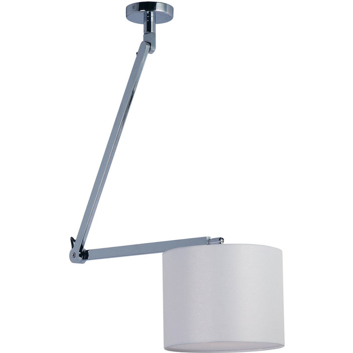Hotel Polished Chrome LED Single Pendant - Pendants