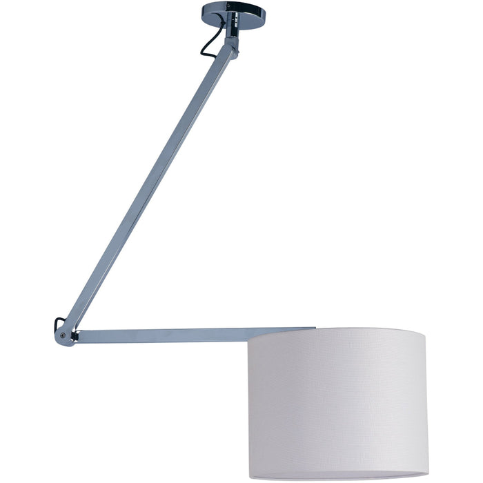 Hotel Polished Chrome LED Single Pendant - Pendants