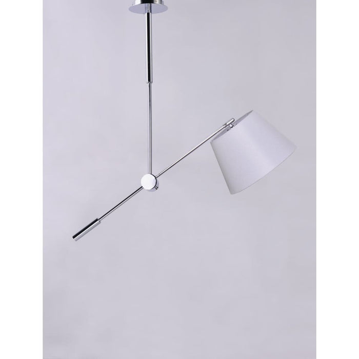 Hotel Polished Chrome LED Single Pendant - Pendants