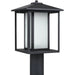 Hunnington Black LED Outdoor Post Lantern - Outdoor Post Lantern