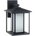 Hunnington Black LED Outdoor Wall Lantern - Outdoor Wall Sconce