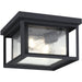 Hunnington Black Outdoor Flush Mount - Outdoor Flush Mounts