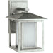 Hunnington Weathered Pewter LED Outdoor Wall Lantern - Outdoor Wall Sconce