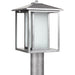 Hunnington Weathered Pewter Outdoor Post Lantern - Outdoor Post Lantern