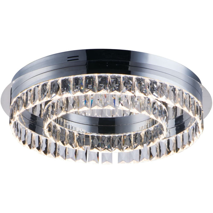 Icycle Polished Chrome LED Flush Mount Chandelier - Chandeliers