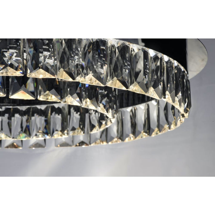 Icycle Polished Chrome LED Flush Mount Chandelier - Chandeliers