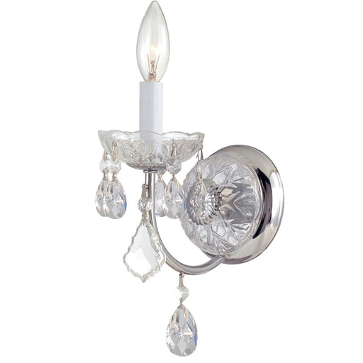 Imperial 1 Light Swarovski Strass Crystal Polished Chrome Sconce - Wall Sconce