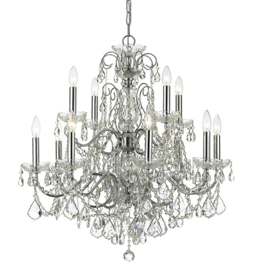 Imperial 12 Light Spectra Crystal Polished Chrome Chandelier - Chandeliers