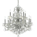 Imperial 12 Light Spectra Crystal Polished Chrome Chandelier - Chandeliers