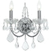 Imperial 2 Light Spectra Crystal Polished Chrome Sconce - Wall Sconce