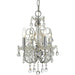 Imperial 4 Light Clear Crystal Polished Chrome Mini Chandelier - Chandeliers