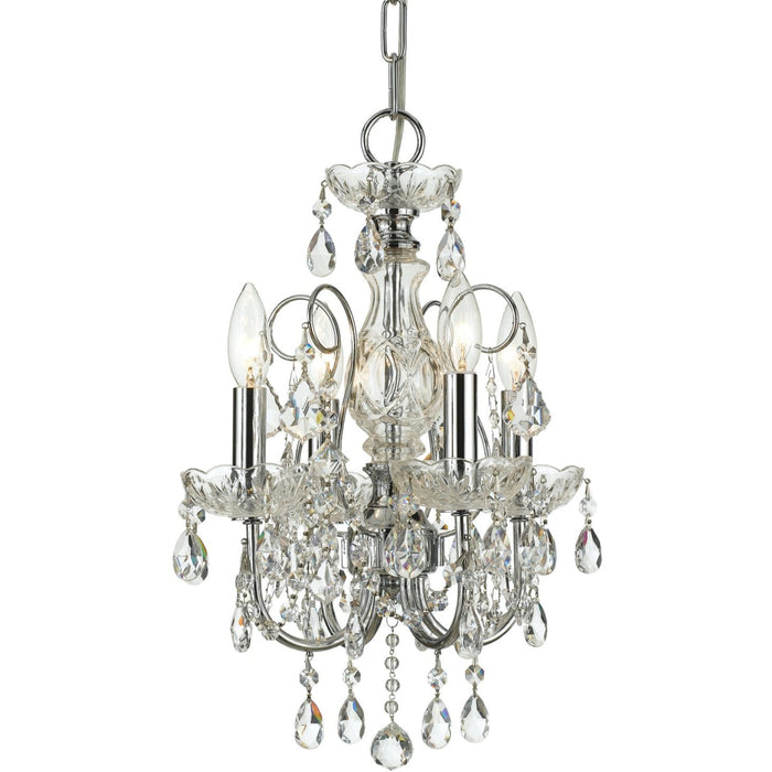 Imperial 4 Light Spectra Crystal Polished Chrome Mini Chandelier - Chandeliers