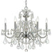 Imperial 6 Light Spectra Crystal Polished Chrome Chandelier - Chandeliers