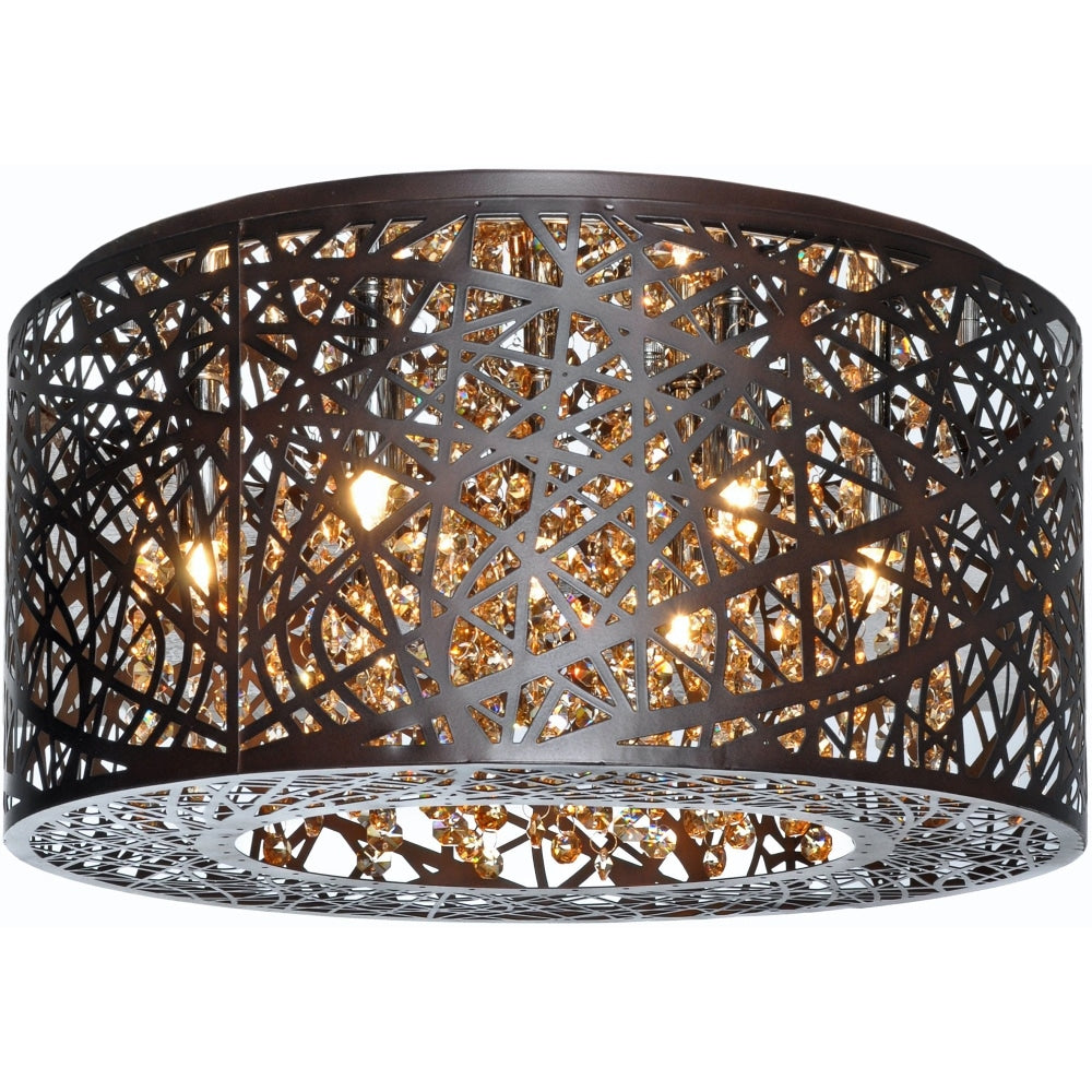 ET2 Lighting Inca Bronze LED Flush Mount E2130010BZ/BUL