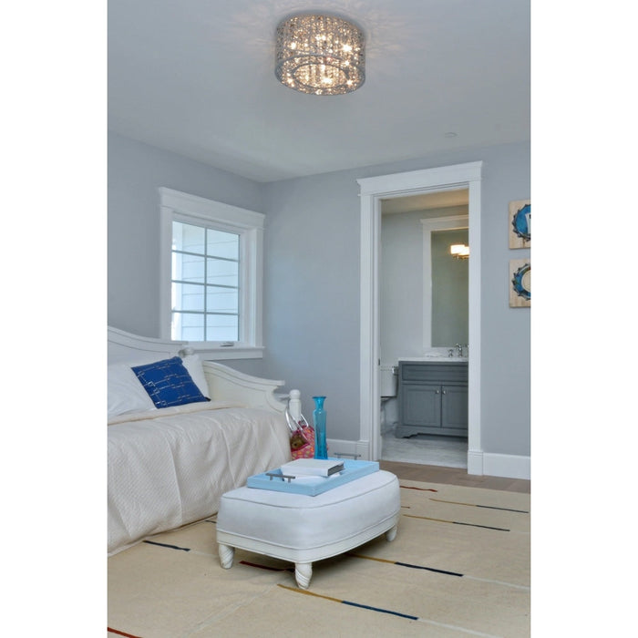 Inca Polished Chrome Flush Mount - Flushmounts