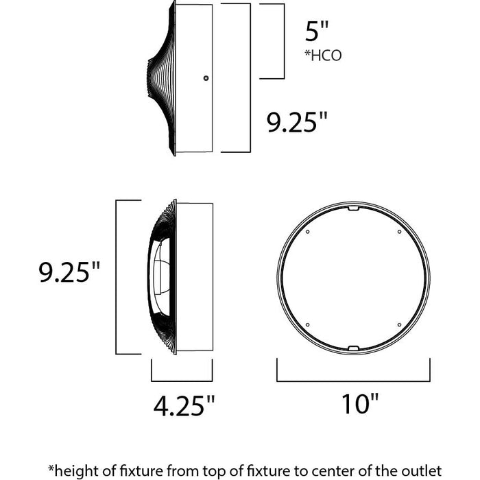 Influx White LED Outdoor Wall Mount - Outdoor Wall Mount