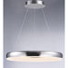 Innertube Satin Nickel LED Single Pendant - Pendants