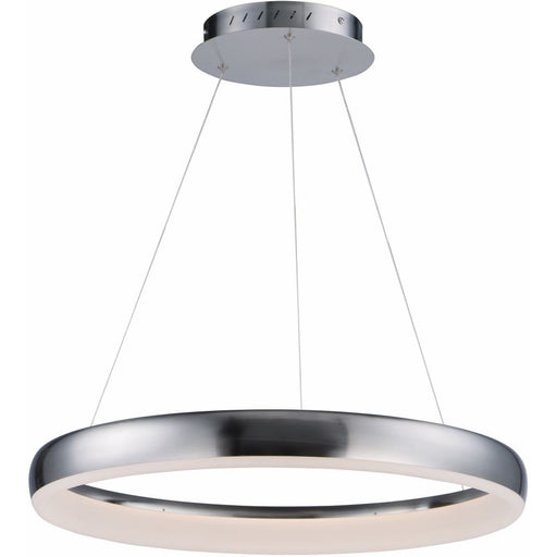 Innertube Satin Nickel LED Single Pendant - Pendants