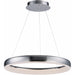 Innertube Satin Nickel LED Single Pendant - Pendants
