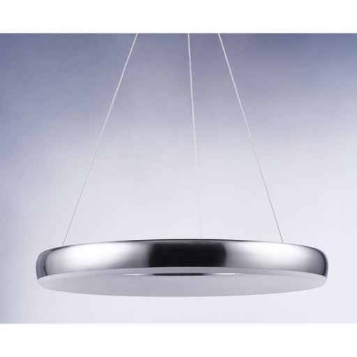 Innertube Satin Nickel LED Single Pendant - Pendants