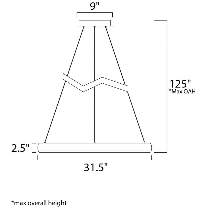 Innertube Satin Nickel LED Single Pendant - Pendants