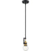 Intention Warm Brass Black Pendants - Pendants