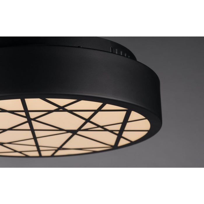 Intersect Black LED Flush Mount - Flushmounts