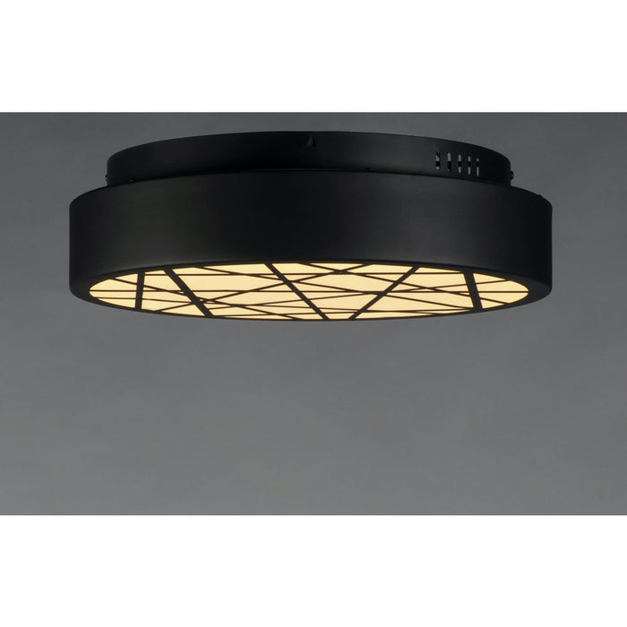 Intersect Black LED Flush Mount - Flushmounts