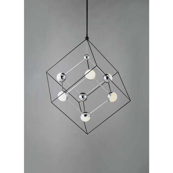 Ion Black / Polished Chrome LED Single Pendant - Pendants
