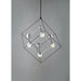 Ion Black / Polished Chrome LED Single Pendant - Pendants