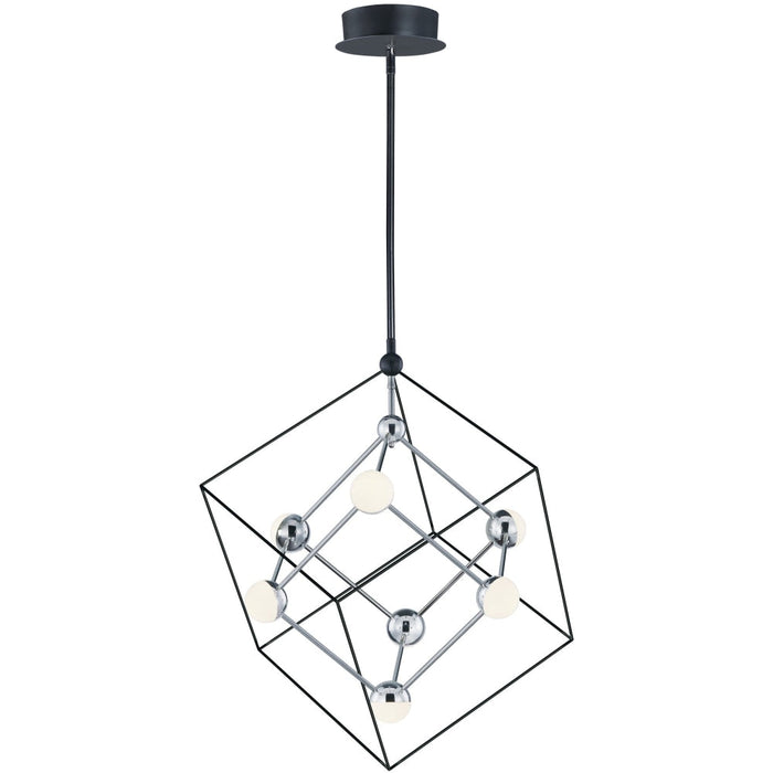 Ion Black / Polished Chrome LED Single Pendant - Pendants