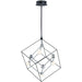 Ion Black / Polished Chrome LED Single Pendant - Pendants