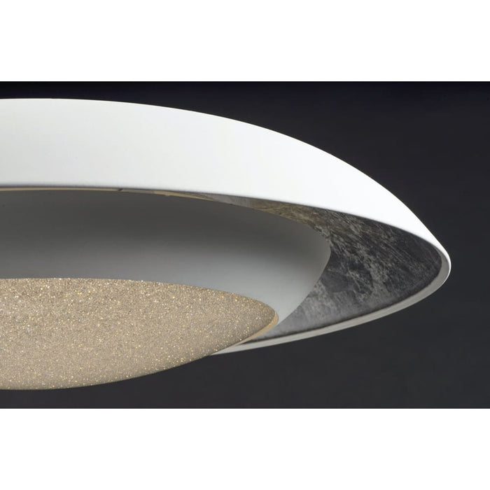 Iris Silver Leaf / White LED Flush Mount - Flushmounts